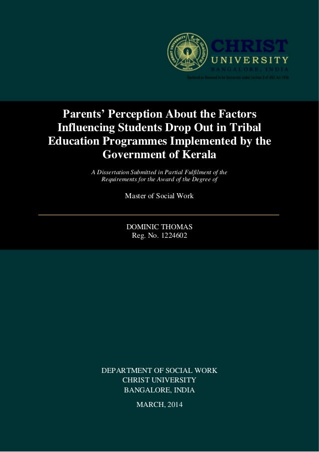 dropped out masters thesis
